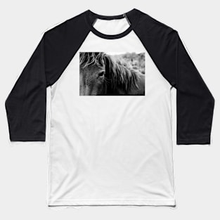 Wild Horse Up Close Baseball T-Shirt